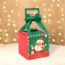 Folding box New Year 10 x 10 x 20.5 cm