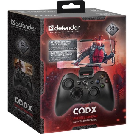 Defender Codx gamepad, wireless, vibration, for PC, USB, BT, black-8