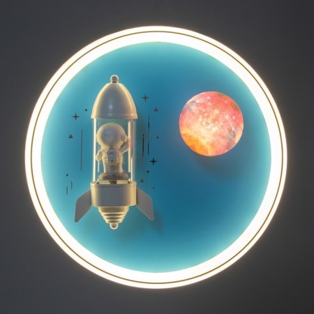 Lamp "Rocket in space" LED 48W E27 White-blue 47x47x15 cm Bayerlux-3