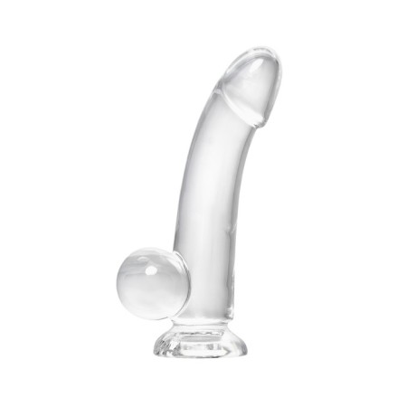 Realistic phallimitator A-Toys By Toyfa Cryst, TPE, Transparent, 15 cm-1