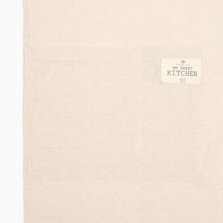 Apron Ethel ECO, Milk color, 60x64 +/- 6 cm, 70% HL, 30% linen, 190 g/m2-2