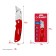 A universal folding bison knife 09222, plastic case, trapezoidal blade, 19 mm