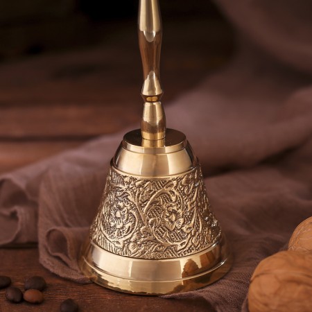 Bool of Brass "Carved Patterns" 7.5x7.5x15 cm-1