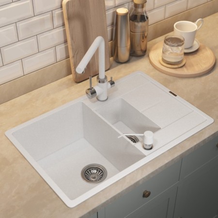 Quartz-quartz kitchen-quartz Uperwood quartz UPD-05, rectangular two-section, color 01 BEL 1066700
