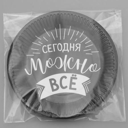 A disposable paper plate "today you can do everything"-3