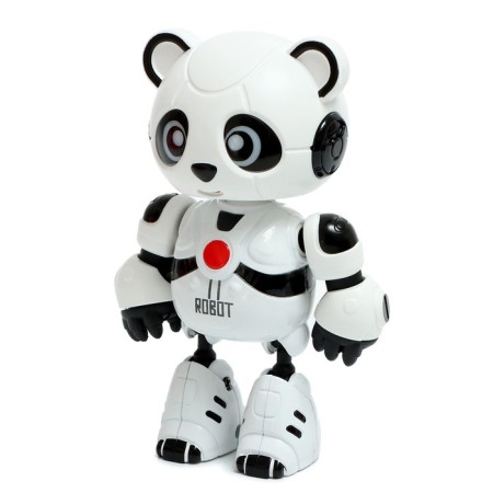 The Pandy robot, voice recording, reacts to touch, light and sound effects, metallic-1