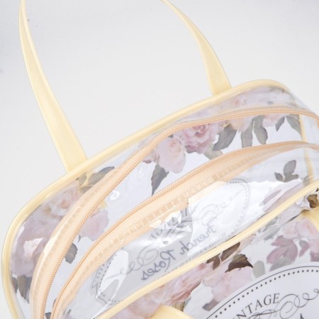 Lightning cosmetic bag, beige color-2
