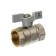 Ball valve "STM" Standard, PN40, internal/internal thread 3/4 ", butterfly