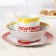 Set of dishes, 3 objects: plate Ø 16.5 cm, bowl Ø 14 cm, mug 200 ml, car