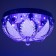 Svetogor chandelier "Drops" 4x60W E27 LED lighting chrome40x40cm
