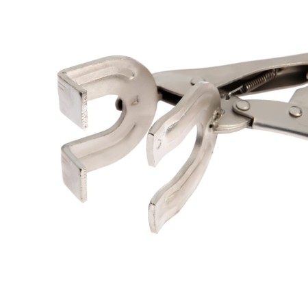 Manual tundra clamp, double point capture, with a latch, 250 mm-2