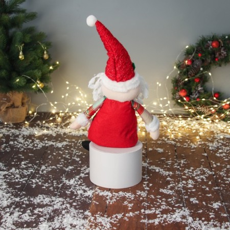 Soft toy "Santa Claus with a strap, long legs" 58x20 cm, red-2