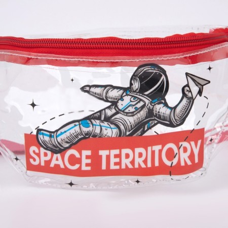 Board the waist "Cosmos" is transparent, the color is red-6