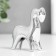 Souvenir ceramics "Horse with a head lowered" silver 2.5x6.5x7 cm