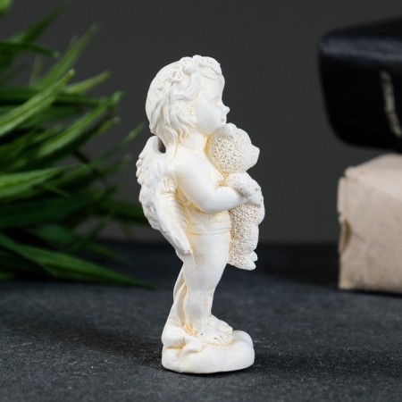 Figure "Angel with a bear stands" gilding, 9x4x3cm-1