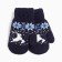 Baby mittens, dark blue color, size 14 (4-6 years)