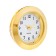 Quartz clock, D-2.5 cm, LQ377A, discrete move, gold