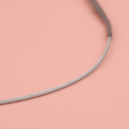 The knitting needles are circular, for knitting, with a metal cable, d = 3 mm, 10/40 cm-2