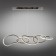 Suspended chandelier Pirret LED 3000K 80W