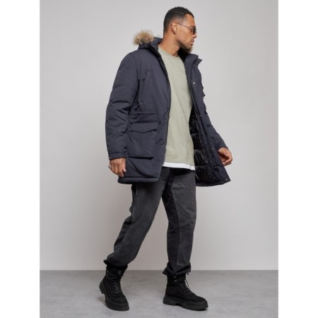 Lengered male winter, size 56, dark blue color-2