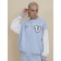 Female jacket, size m, blue color