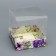 Box the team with PVC lid, "compliment", 10 x 10 x 10 cm. Confectionery packaging