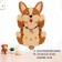 Watch Wall children's "Corgi", silent, with a pendulum, 24 x 39 cm, aa