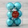 Set of balls plastic D-5 cm, 6 pcs "Severina" blue