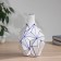 VAZ Coramics Table "Picasso" (manual painting) of the line volume, 21x13 cm, blue-white