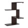 Wall -mounted shelf, 446 × 446 × 730 mm, color wenge