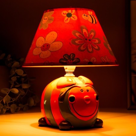 The table lamp "Fun" 1x40W E14 is orange 20x20x24cm.-2