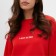 Women's sweatshirt MIST COZY STYLE, red, size 48