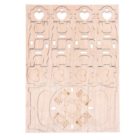 Wooden furniture for dolls "Kitchen corner"-4