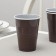 A glass of plastic disposable “pugs”, 200 ml, brown color, 80 pcs/un