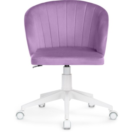 Computer chair Plastic Plastic/velor, white/purple 59x60x78 cm-1