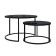 Tables Journal Loft DQ No. 2 Duae (set), D605 (475), H420 (320), f/p marble black, m/k black