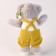 Soft toy "Bear" on a key fob, 14 cm