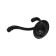 Hook furniture tundra TKD013, two -rod, black