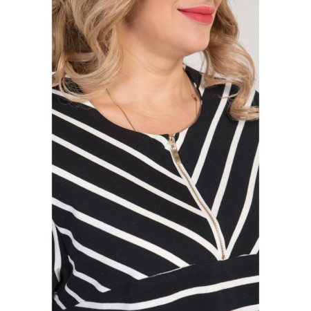Female dress, size 66, black color-5