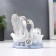 Souvenir Ceramics "2 Swan with Rose" 10x5.5x11 cm