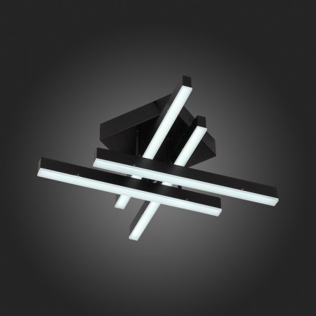 Ceiling Ceiling ST LUCE. SL933.402.04. Samento. 1x22 W, LED, 3000K/4000k/6000k, 50x50x15 cm, black color-4