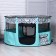An animal aviary, a tent with a pattern, round, 110 x 55 cm, blue