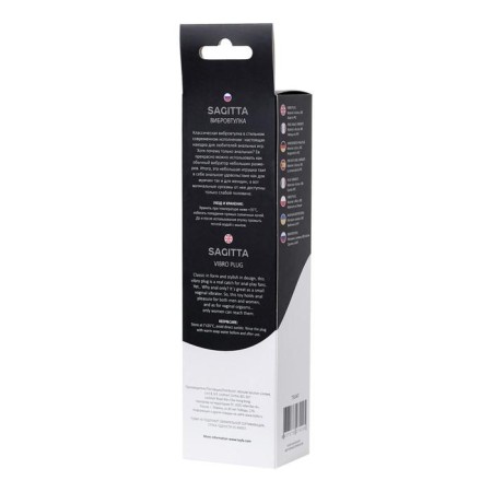 Toyfa Popo Pleasure Sagitta anal stimulator, black color, 9 cm-5