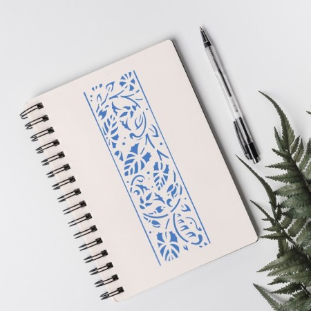 Stencil of border plastic "Binding" 40x12 cm-2