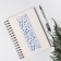Stencil of border plastic "Binding" 40x12 cm