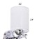 Sconces with wire 2571/1p e27 40w chrome 12x26 cm