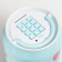 Pigpine Plastic "Bank. Raccoon" Coded Castle, sound aa blue 15x21 cm
