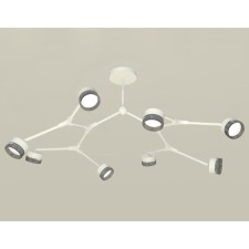 A set of suspended rotary lamp with composite crystal Ambrella Light, Traditional Diy, XB9059203, 8XGX53, color white sand, tinted