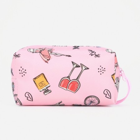 Lightning cosmetic bag, pink color-1