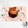 A napkin on the table "The best mom in the world!" bears, 40x25 cm
